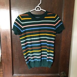 ModCloth striped green tee